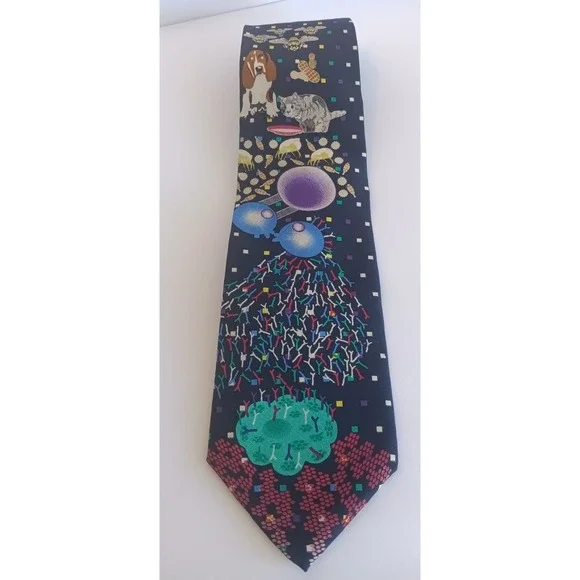 Chelsea LTD Custom Mens Silk Tie The Associates To AAAI Preppy Academia Science - Picture 4 of 6